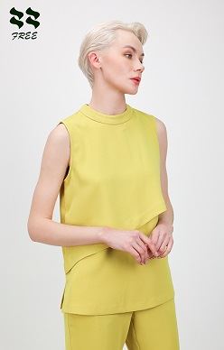 Solid Crepe Woven Tank Top front detail.jpg