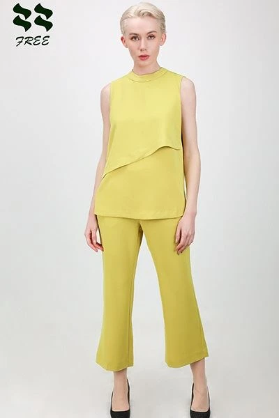 Solid Crepe Woven Tank Top Supplier